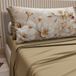 PETTI Artigiani Italiani - Katoenen beddengoed met kussenslopen met digitale print, eenpersoonsbed, beddengoedset met bloemenpatroon 12 taupe, 100% Made in Italy