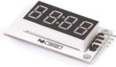 Whadda Display 4-digit Met Driver 3.3/5v Dio Clk Wit/zwart