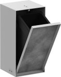 Hansgrohe XtraStoris Rock - Ingebouwde prullenmand 2,5 L, mat wit