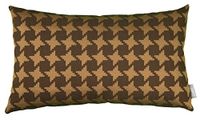 Linne 563009 Houndstooth kussensloop, polyester/polyacryl, bruin