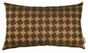 Linne 563009 Houndstooth kussensloop, polyester/polyacryl, bruin