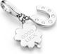 Giorgio Martello Milano Jörg Hammer Charm | bedel | hoefijzer | klavertje vier |met inscriptie Good Luck | zilver | zirkonia