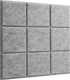 QUVIO Vilten Memoboard vierkant (30 bij 30 cm) / Prikbord / Wandborden / Planborden / Wand organizer - Grijs
