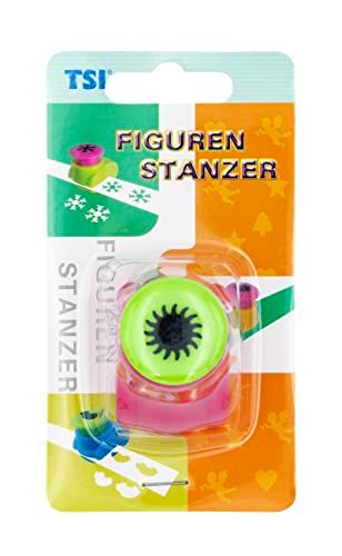 TSI Motiefpons Sun II - 4 x 3 x 4,5 cm - Stansdiameter 18 mm - Papier & Knutselkarton - 49658-W-9