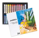 Honsell Jaxell 47650 pastelkrijt, vierkante vorm, voor plat en nauwkeurig werken, rijke niet-vervagende kleuren, ideaal voor kunstenaars, amateurschilders, kinderen, scholen