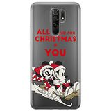 ERT GROUP mobiel telefoonhoesje voor Xiaomi REDMI 9 origineel en officieel erkend Disney patroon Mickey & Minnie 015 optimaal aangepast aan de vorm van de mobiele telefoon, gedeeltelijk bedrukt