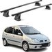 Porte-bagages en acier pour Renault Scenic I (1996-2003), approuvé par verrouillable, 2 pièces, noir