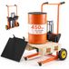 VEVOR Handmatige hoogwerker, 205 kg, platformhoogwerker met vorkentafel, maximale hefhoogte 90 cm, oranje & zwart