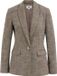 WE Fashion Dames slim fit blazer met structuur - Bruingrijs - Maat: 34