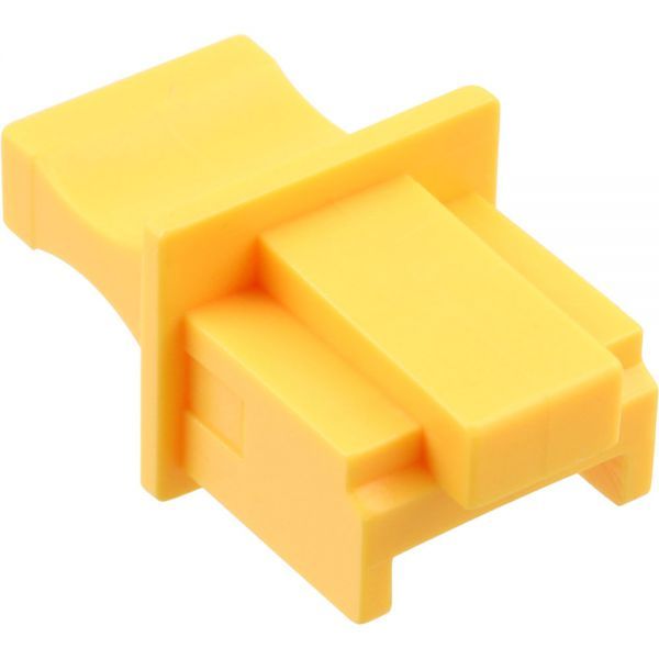 Inline Afsluitcover voor RJ45 poort / 10 stuks - geel