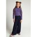 LOOXS little aansluitende longsleeve met panterprint - paars