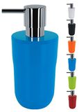 Spirella Zeepdispenser Blauw – Vloeibare Zeep Dispenser 300 ml – Badkamer Zeephouder 7,5 x 7,5 x 16,5 cm