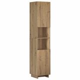 vidaXL Badkamerkast, Artisanaal eiken, 36.5 x 38 x 180 cm
