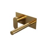 Brauer Gold Edition Robinet de lavabo encastrable avec bec droit et plaque de recouvrement Modèle C2 Or Brossé PVD