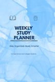 WEEKLY STUDY PLANNER