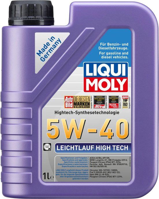 Liqui Moly Leichtlauf High Tech 5W40 1L Motor Oil
