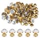 30 fermoirs rapides, 7,5 mm, turquoise, pour cuir, convient aux projets de bricolage