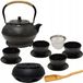 AD.CON Gietijzeren theeservies met 1.5L waterkoker, 4 kopjes en warmer