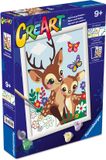 Ravensburger CreArt Junior Vrolijke Herten Schilderen op Nummer