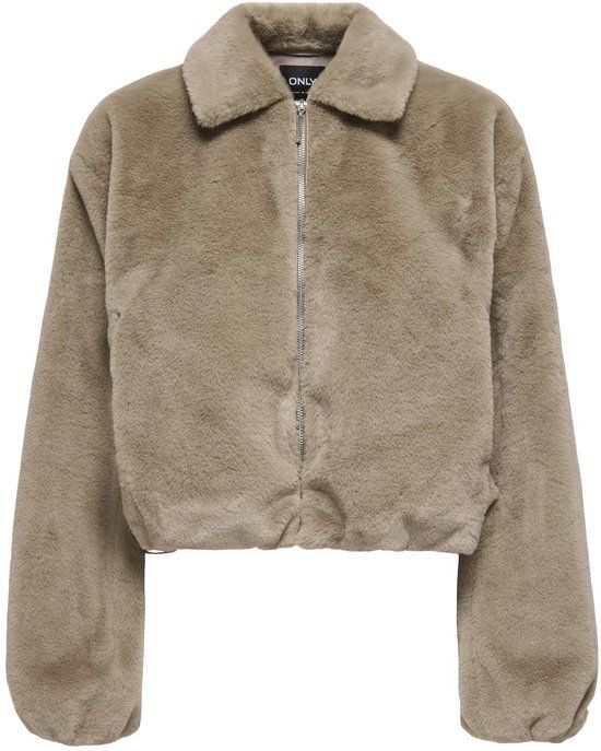 ONLY ONLDANA LIFE FAUX FUR JACKET CC OTW - Beige - Women - Size XS