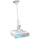 Duronic PB08XL support de projecteur | support plafond extra long | capacité 10 kg | universel | robuste | fixations incluses | rotatif 360°, rotatif 180°, inclinable 180°