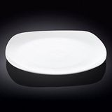 Wilmax WL-991003/A porselein vierkante plaat, wit, 29,5 cm lengte, 29,5 cm hoogte