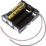 MPD BA3AAW Batterijhouder Aantal cellen: 3 AA (penlite) Kabel (l x b x h) 58 x 48 x 16 mm