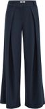 WE Fashion Dames wide leg pantalon met plooien