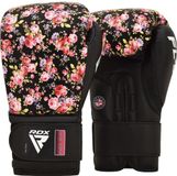 RDX Sports FL5 Gants de boxe - Femme - Noir/Fleurs - 8 oz
