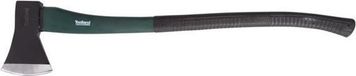 Toolland Grote Bijl met softgrip handgreep - 90cm - 2 kg - zwart/groen