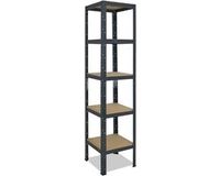 Shelfplaza HOME metalen stellingkast - 230x60x60 cm - antraciet - 5 planken