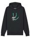 Watapparel Sweatshirt 'Graffiti Astronaut' turquoise / zwart