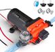 Latios Pompe à membrane - Pompe à eau sous pression 12 V - Auto-amorçante - 22,7 L/min - 4 chambres - Pressostat automatique - 4,8 Bar - Pour camping-car, caravane, bateau