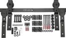 SOTECH Vouwschuifdeurbeslag LOUNGE set lengte 2,36m 4 rollen zijmontage