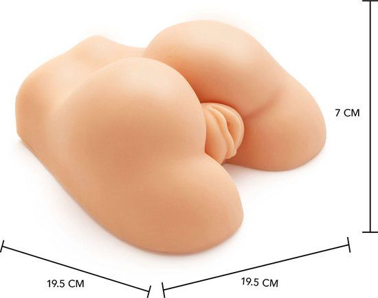 Hidden Desire Fat Ass Fucker Vibrator - Skin - 30 cm - Voor Mannen