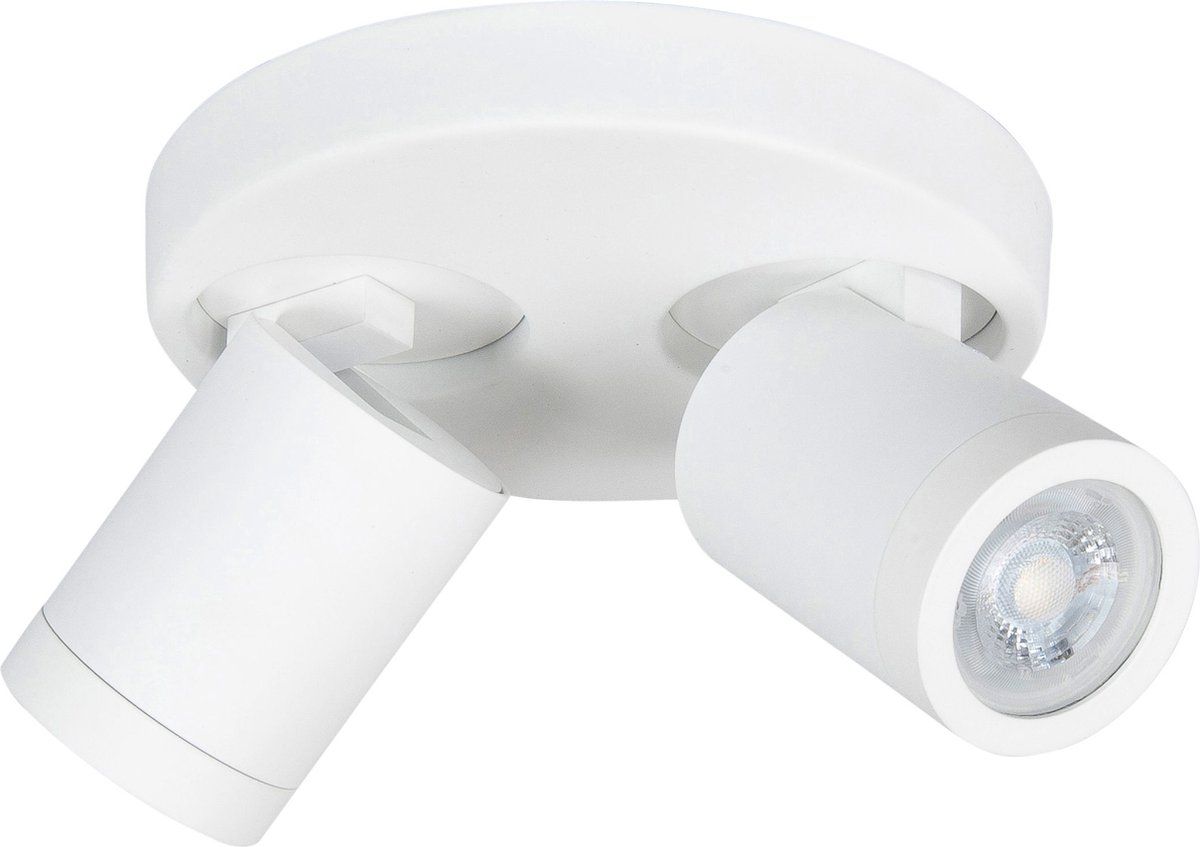 HighLight badkamer spot Oliver 2L rond IP44 - wit