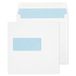 Blake Purely Everyday 165 x 165 mm 100 gsm Vierkante Envelop Met Venster En Gomrand (0165W) Wit - Pak van 500