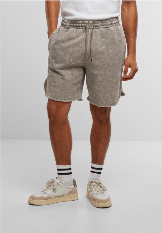 Urban Classics Washed Piped Shorts Heren Shorts - grijs - M