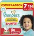 Pampers Premium Protection Pants Maat 7 - 136 Luierbroekjes - 15kg+ - Voorraadbox