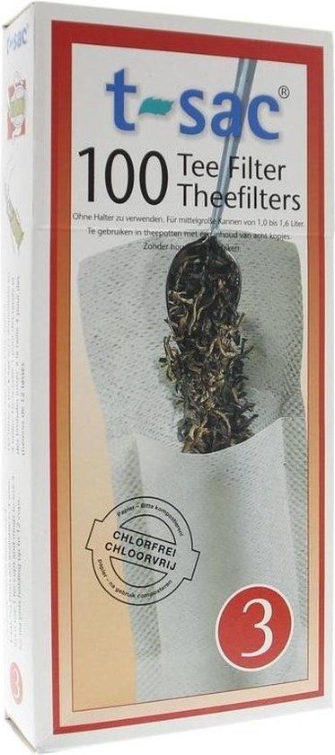 T-sac Theefilters No.3 1.6L - 100 stuks