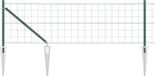 vidaXL Euro-hek met grondpennen 10 x 0,4 m PVC-coated staal groen mesh