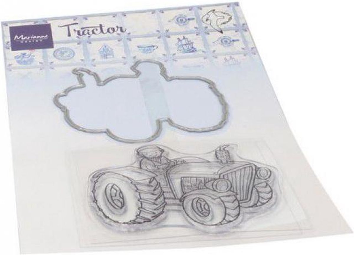 Marianne Design Clear Stempel en Snijmal - Hetty's Tractor