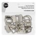Dritz Key Fob Hardware 1in Nikkel Inclusief Fob & Ring Bag & Tote Accessoires, 12 Sets