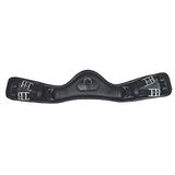 HKM Dressage Anatomic elastiek Lederen singel Zwart 80