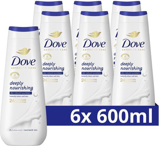Dove Advanced Care Deeply Nourishing Douchegel - 6 x 600ml