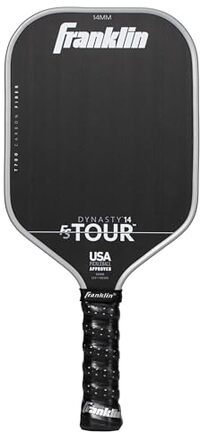 Franklin Sports Pro Pickleball Paddle - FS Tour Series - Dynasty Pro Player - 14mm - Grey