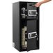VEVOR Coffre-fort à double porte, 93,45 L armoire sécurisée numérique noir