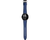 Strap-it Smartwatch bandje - Geschikt voor Samsung Galaxy Watch 5 - 44mm - Leer - Donkerblauw