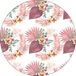 Bonateks Ronde digitaal bedrukte muismat, antislip onderkant, voor kantoor en thuis, diameter: 22 cm