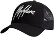 Malelions Signature Cap Heren Zwart - Wit Katoen One Size